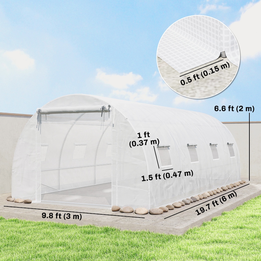 Image 938674_ALTMORE11.jpg, Product 938-674 / Price $229.99, Outsunny Walk-in Tunnel Greenhouse Plant Hot House with Support Rods from Outsunny on TSC.ca's Home & Garden department