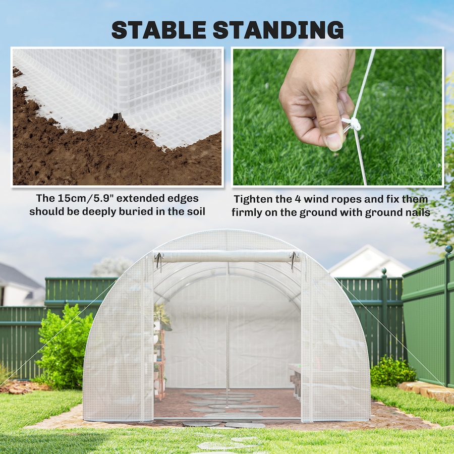 Image 938674_ALTMORE16.jpg, Product 938-674 / Price $229.99, Outsunny Walk-in Tunnel Greenhouse Plant Hot House with Support Rods from Outsunny on TSC.ca's Home & Garden department