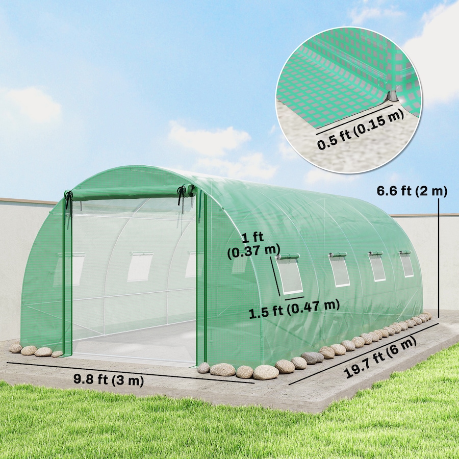 Image 938674_ALTMORE2.jpg, Product 938-674 / Price $229.99, Outsunny Walk-in Tunnel Greenhouse Plant Hot House with Support Rods from Outsunny on TSC.ca's Home & Garden department