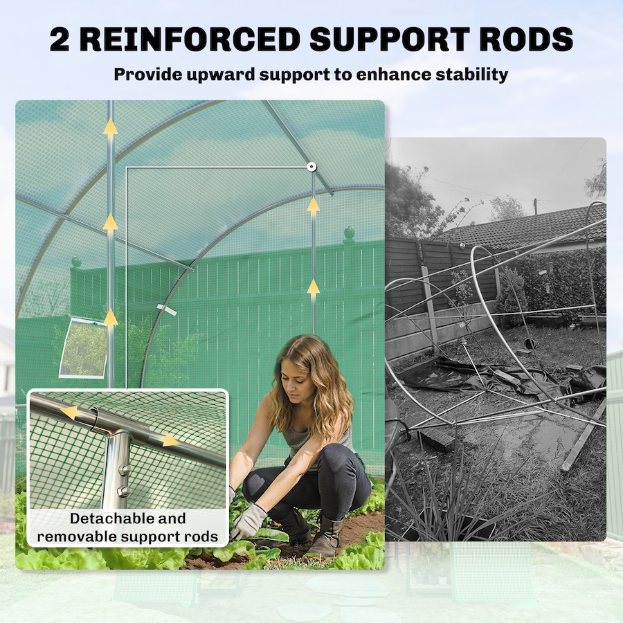 Image 938674_ALTMORE3.jpg, Product 938-674 / Price $229.99, Outsunny Walk-in Tunnel Greenhouse Plant Hot House with Support Rods from Outsunny on TSC.ca's Home & Garden department