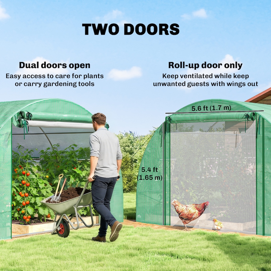 Image 938674_ALTMORE5.jpg, Product 938-674 / Price $229.99, Outsunny Walk-in Tunnel Greenhouse Plant Hot House with Support Rods from Outsunny on TSC.ca's Home & Garden department