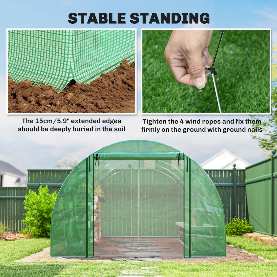Image 938674_ALTMORE7.jpg, Product 938-674 / Price $229.99, Outsunny Walk-in Tunnel Greenhouse Plant Hot House with Support Rods from Outsunny on TSC.ca's Home & Garden department