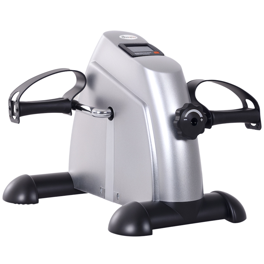 Image 938680_ST01.png, Product 938-680 / Price $59.99, Soozier Portable Mini Pedal Exercise Bike Indoor Cycle Fitness Silver from Soozier on TSC.ca's Health & Fitness department