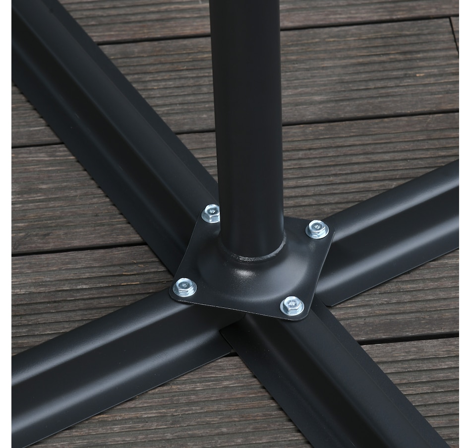 Image 938683_ALTMORE15.jpg, Product 938-683 / Price $109.99, Outsunny 9.7ft Offset Patio Umbrella, Hanging Cantilever Parasol w/ Base from Outsunny on TSC.ca's Home & Garden department