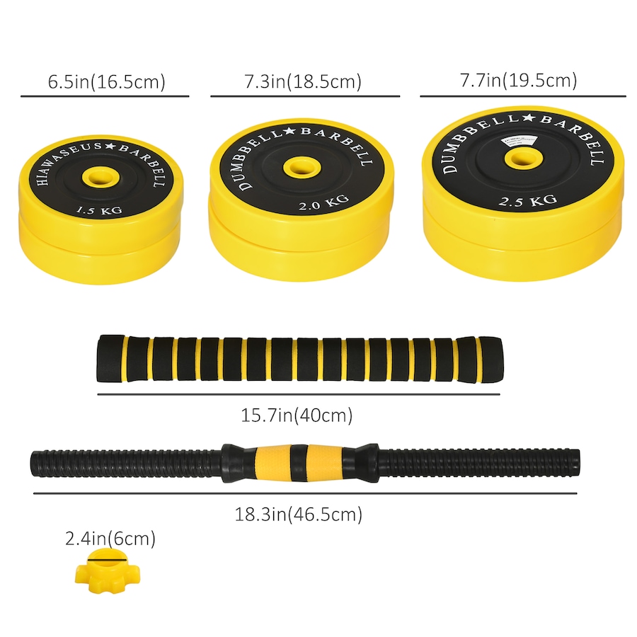 Image 938687_ALTMORE2.jpg, Product 938-687 / Price $84.99, Soozier 55lbs Dumbbell Barbell Adjustable Ergonomic Set for Home Gym from Soozier on TSC.ca's Health & Fitness department
