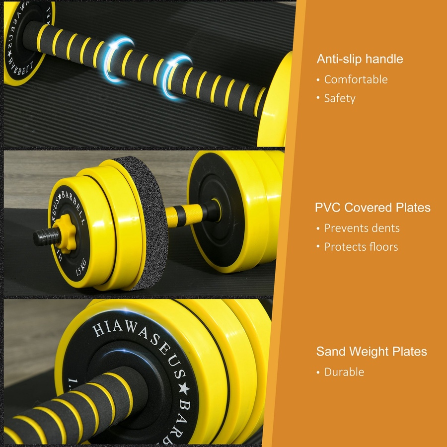 Image 938687_ALTMORE4.jpg, Product 938-687 / Price $84.99, Soozier 55lbs Dumbbell Barbell Adjustable Ergonomic Set for Home Gym from Soozier on TSC.ca's Health & Fitness department