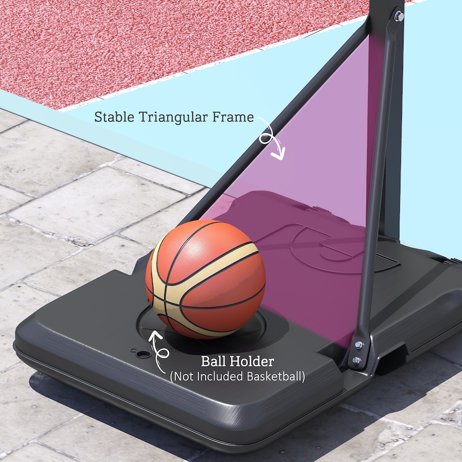 Image 938698_ALTMORE7.jpg, Product 938-698 / Price $94.99, Soozier Basketball Hoop Basketball Hoop and Stand with Weighted Base, Black from Soozier on TSC.ca's Health & Fitness department