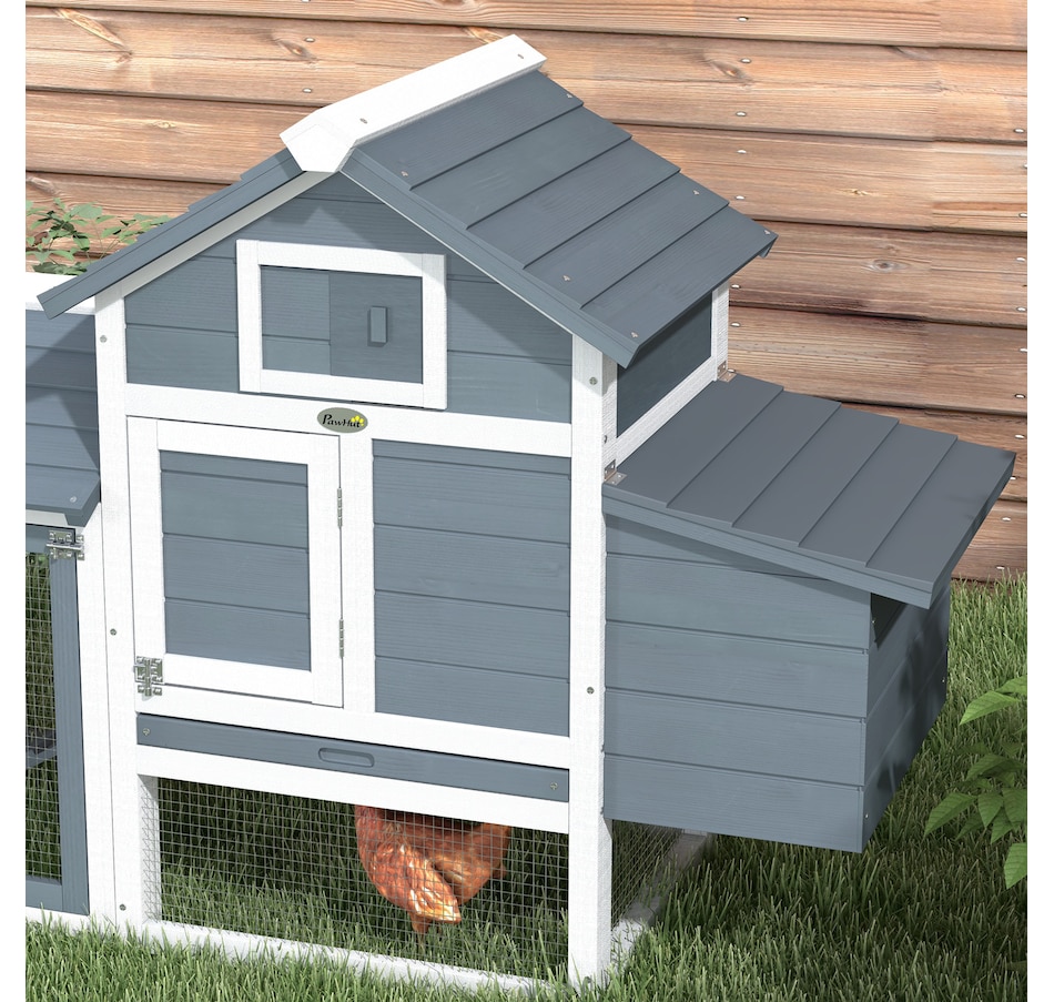 Image 938702_ALTMORE7.jpg, Product 938-702 / Price $199.99, PawHut 60" Small Wooden Chicken Coop with Removable Tray, White from PawHut on TSC.ca's Home & Garden department