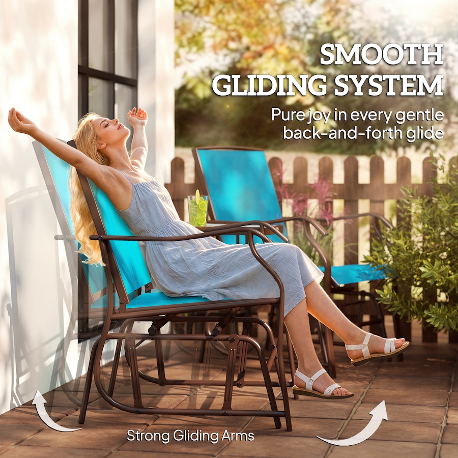 Image 938705_ALTMORE3.jpg, Product 938-705 / Price $219.99, Outsunny Double Patio Glider Chair with Glass Top Center Table, Blue from Outsunny on TSC.ca's Home & Garden department