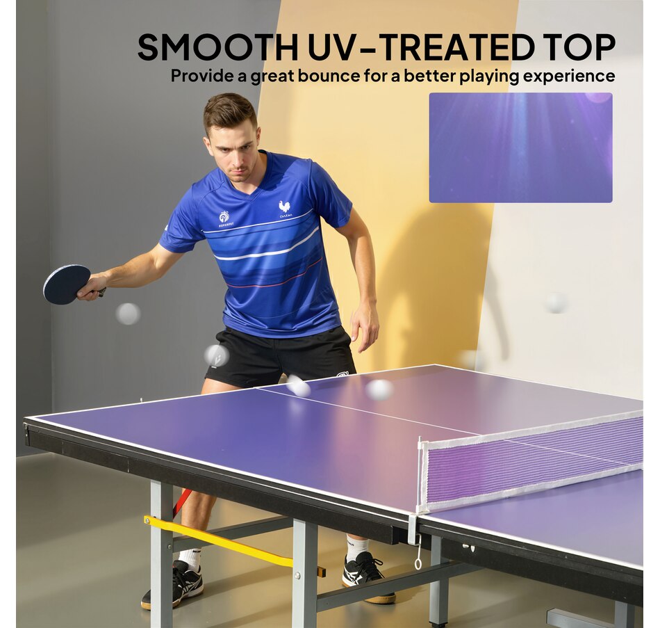 Image 938712_ALTMORE4.jpg, Product 938-712 / Price $209.99, Soozier 9 ft Folding Table Tennis Ping Pong Table Conversion Top with Net from Soozier on TSC.ca's Health & Fitness department