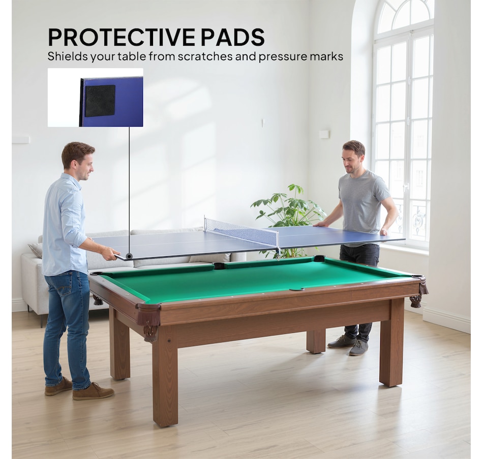 Image 938712_ALTMORE6.jpg, Product 938-712 / Price $209.99, Soozier 9 ft Folding Table Tennis Ping Pong Table Conversion Top with Net from Soozier on TSC.ca's Health & Fitness department