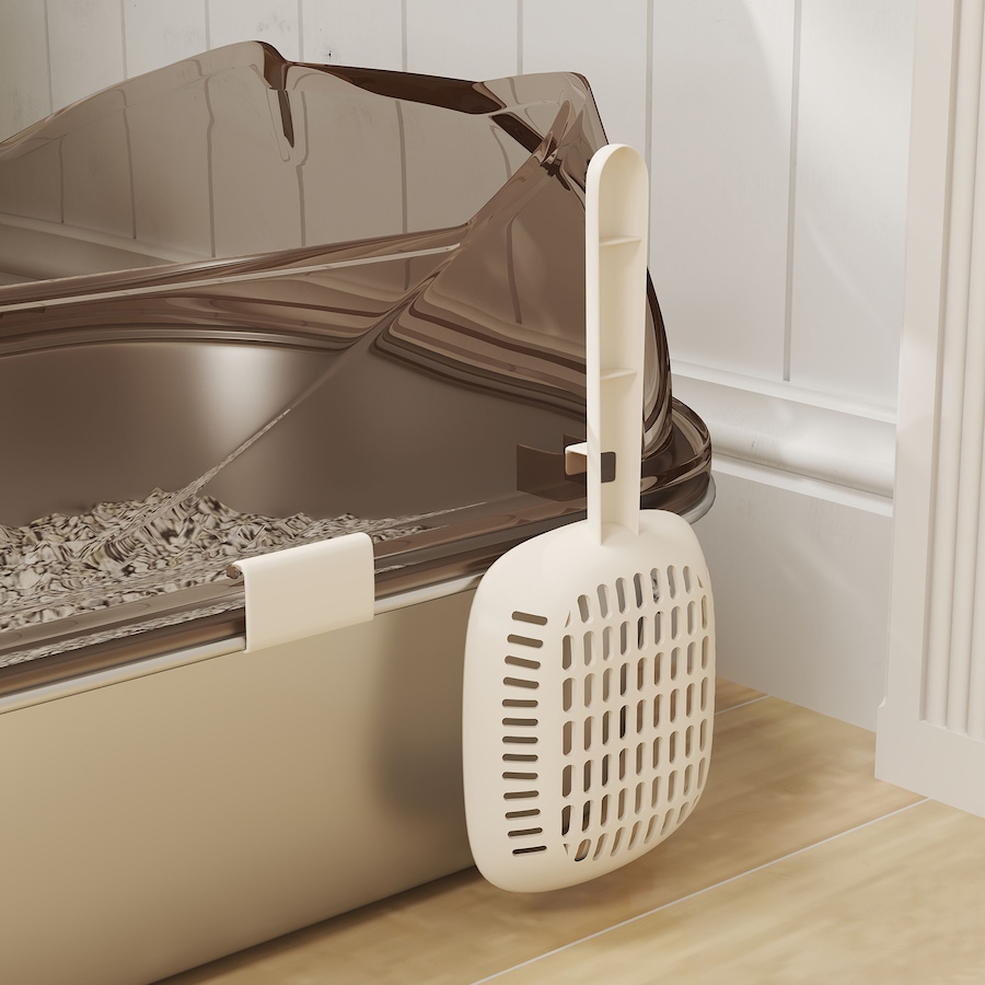 Image 938715_ALTMORE7.jpg, Product 938-715 / Price $59.99, PawHut Stainless Steel Cat Litter Box, Litter Pan Tray with Lid Scoop, Step from PawHut on TSC.ca's Home & Garden department