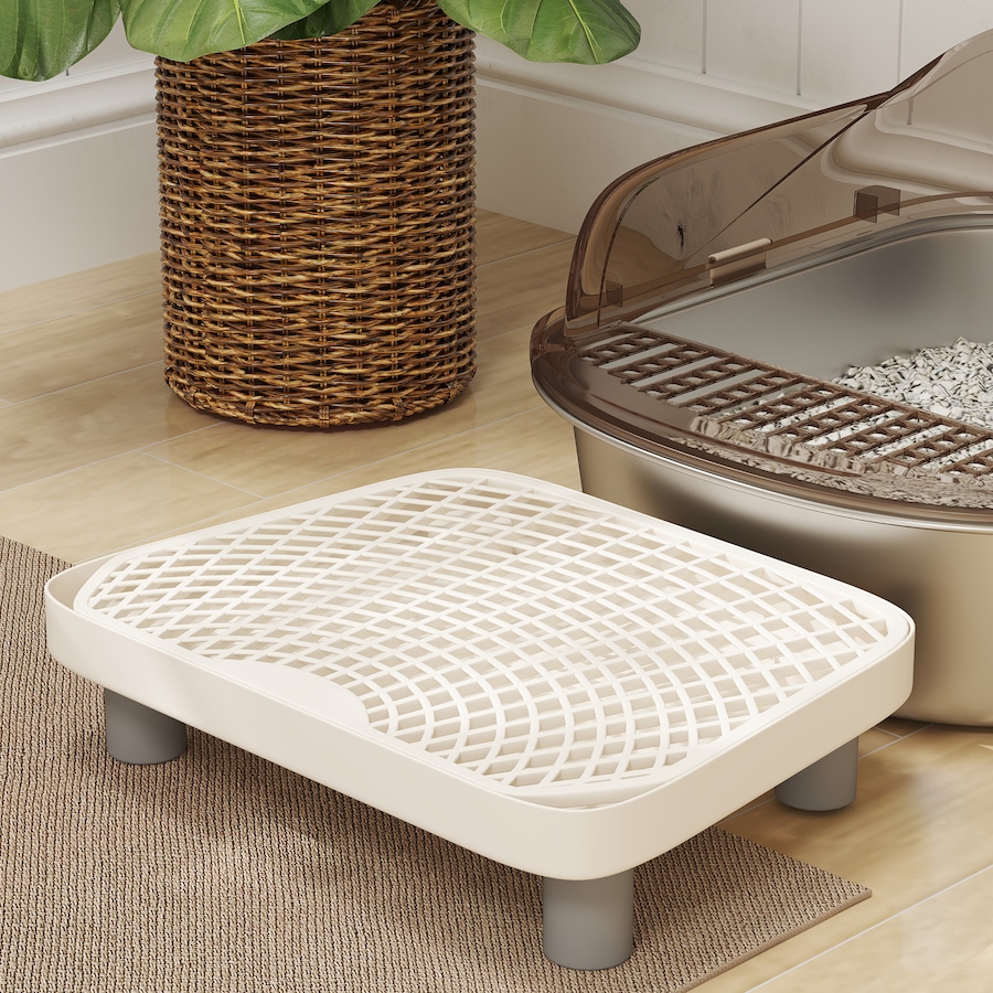 Image 938715_ALTMORE8.jpg, Product 938-715 / Price $59.99, PawHut Stainless Steel Cat Litter Box, Litter Pan Tray with Lid Scoop, Step from PawHut on TSC.ca's Home & Garden department