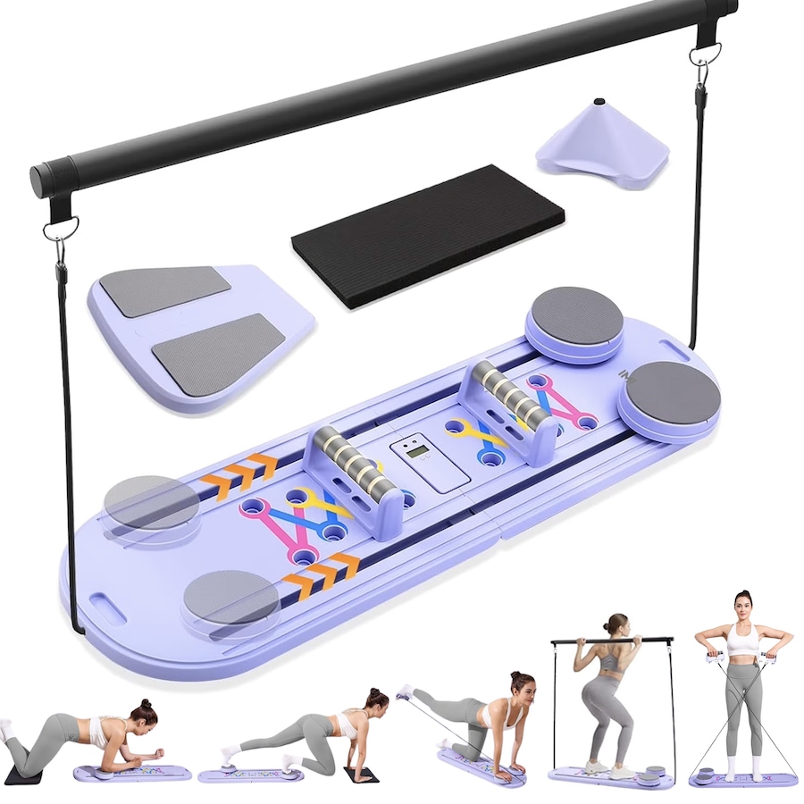 Image 938751_ST02.jpg, Product 938-751 / Price $89.99, IMFit Pilates Reformer Board for Home | Pilates Board with Resistance Ropes for Women & Men (Lite) from IMGadgets on TSC.ca's Health & Fitness department