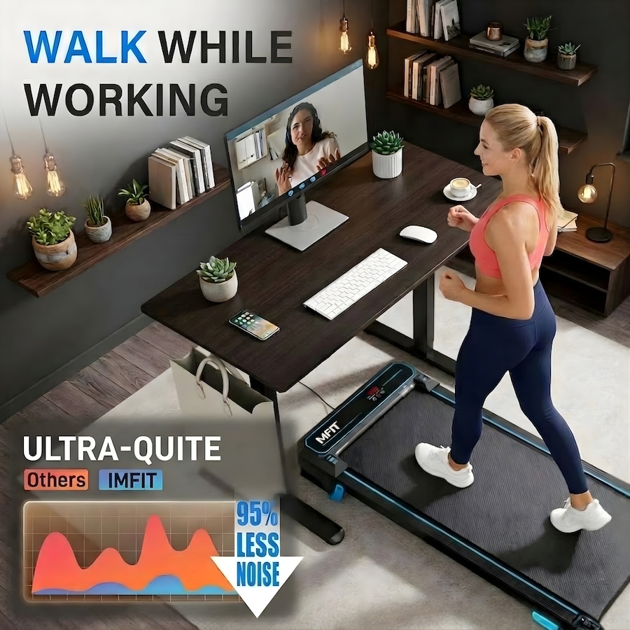 Image 938759_ALTMORE12.jpg, Product 938-759 / Price $249.99, IMFIT Walking Pad Max Treadmill with vibration for Daily Cardio, Fitness, Calories Burn, Glutes, Core, Legs from IMFIT on TSC.ca's Health & Fitness department