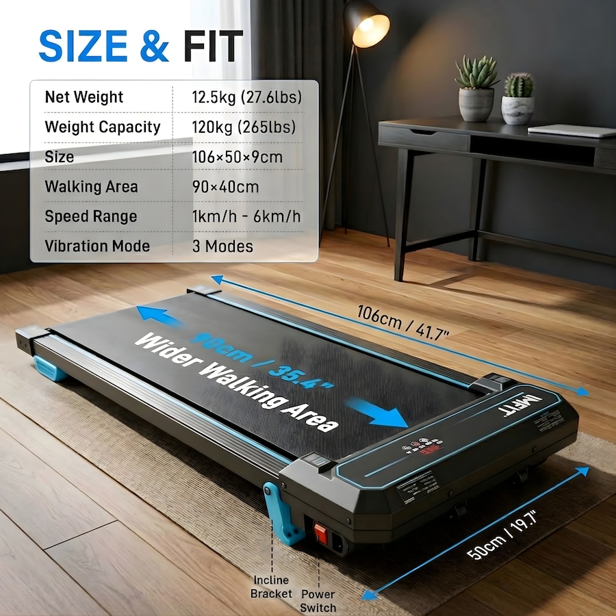 Image 938759_ALTMORE16.jpg, Product 938-759 / Price $249.99, IMFIT Walking Pad Max Treadmill with vibration for Daily Cardio, Fitness, Calories Burn, Glutes, Core, Legs from IMFIT on TSC.ca's Health & Fitness department