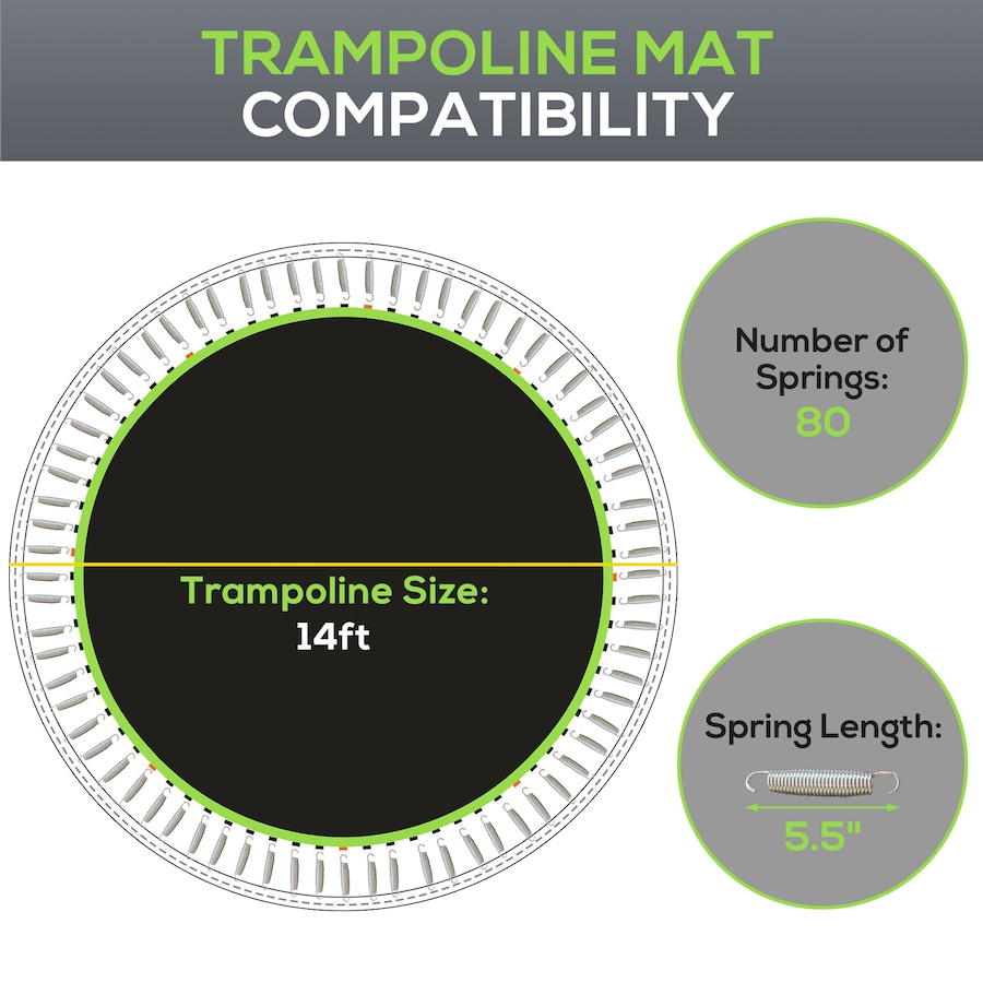 Image 938781_ALTMORE3.jpg, Product 938-781 / Price $64.99, Soozier Trampoline Mat with 80 V-Hooks, Fits 14' Trampoline, Green from Soozier on TSC.ca's Health & Fitness department