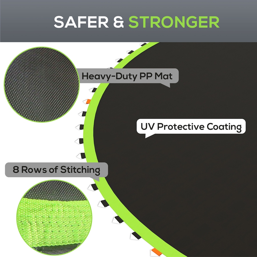 Image 938781_ALTMORE4.jpg, Product 938-781 / Price $64.99, Soozier Trampoline Mat with 80 V-Hooks, Fits 14' Trampoline, Green from Soozier on TSC.ca's Health & Fitness department