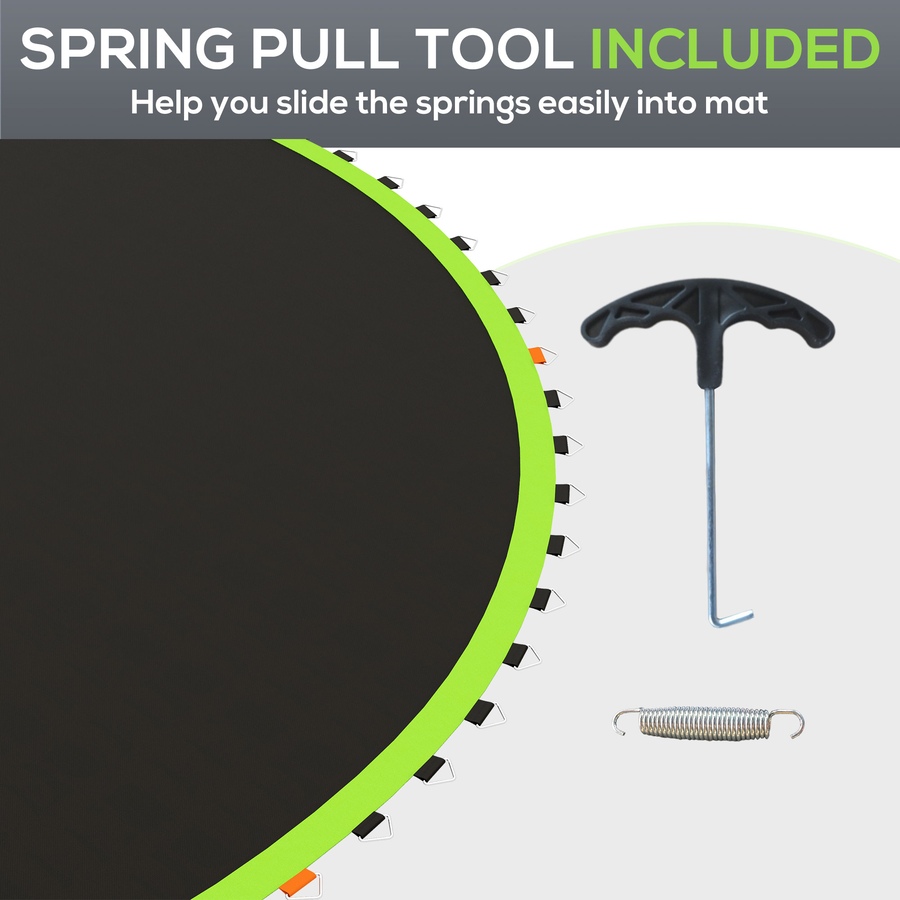 Image 938781_ALTMORE5.jpg, Product 938-781 / Price $64.99, Soozier Trampoline Mat with 80 V-Hooks, Fits 14' Trampoline, Green from Soozier on TSC.ca's Health & Fitness department