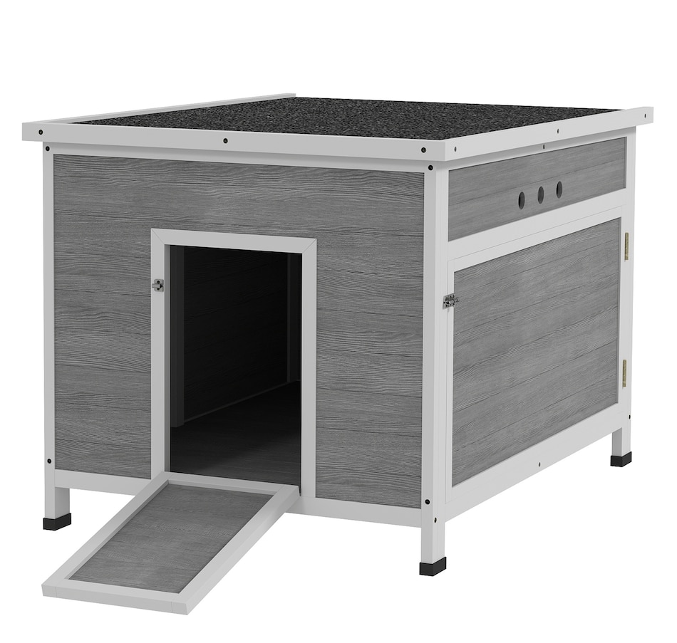 Image 938811.jpg, Product 938-811 / Price $199.99, PawHut Duck Coop, Wooden Chicken House Rabbit Hutch with Openable Roof from PawHut on TSC.ca's Home & Garden department