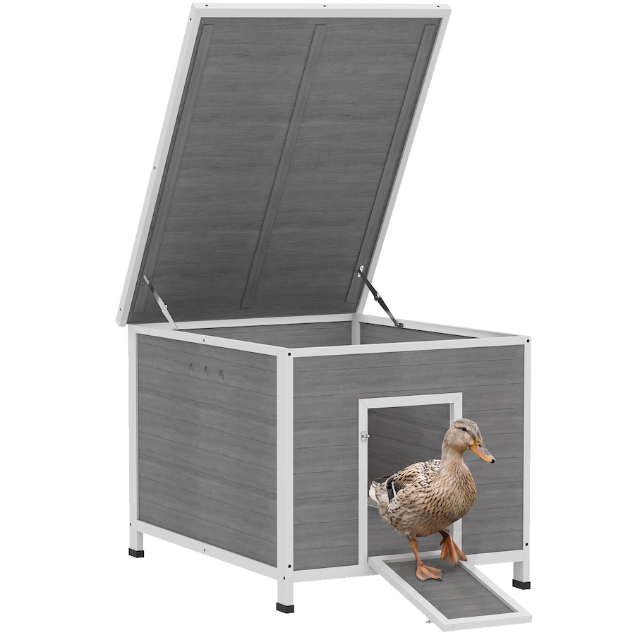 Image 938811.jpg, Product 938-811 / Price $189.99, PawHut Duck Coop, Wooden Chicken House Rabbit Hutch with Openable Roof from PawHut on TSC.ca's Home & Garden department