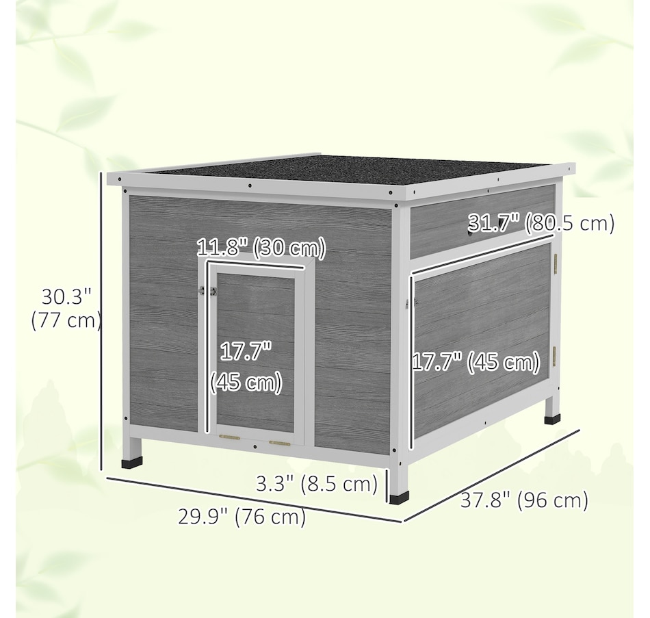 Image 938811_ALTMORE2.jpg, Product 938-811 / Price $199.99, PawHut Duck Coop, Wooden Chicken House Rabbit Hutch with Openable Roof from PawHut on TSC.ca's Home & Garden department