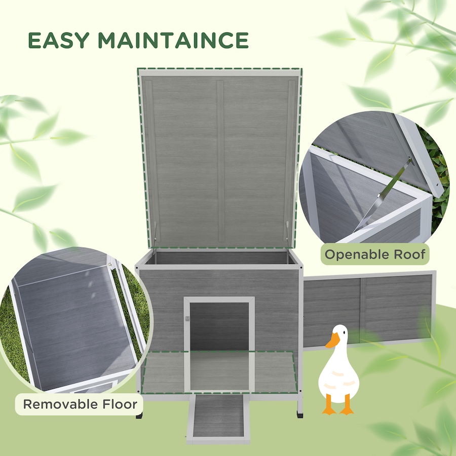 Image 938811_ALTMORE3.jpg, Product 938-811 / Price $189.99, PawHut Duck Coop, Wooden Chicken House Rabbit Hutch with Openable Roof from PawHut on TSC.ca's Home & Garden department