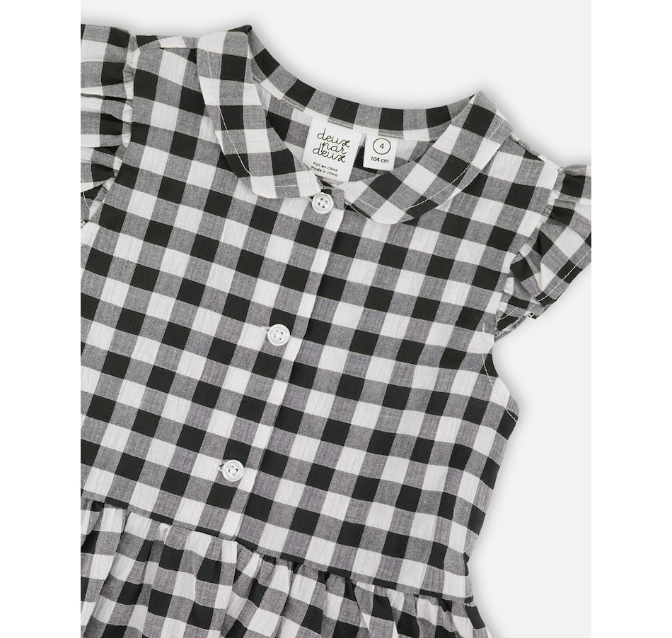 Image 938936_ALTMORE3.jpg, Product 938-936 / Price $54.00 - $58.00, Classic Sleeveless Gingham Button Down Dress from Deux par Deux on TSC.ca's Fashion department