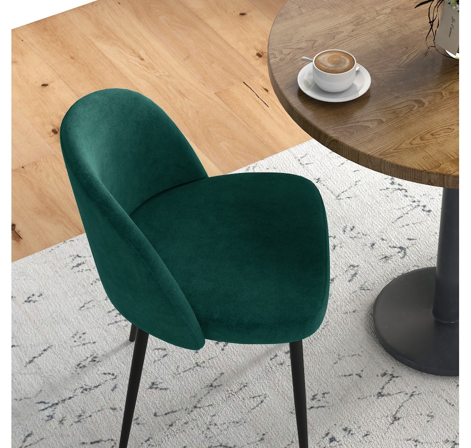 Image 939496_ALTMORE32.jpg, Product 939-496 / Price $149.99 - $159.99, HOMCOM Dining Chairs Set of 2, Mid-Back Velvet-touch Upholstery Side Chair from HOMCOM on TSC.ca's Home & Garden department