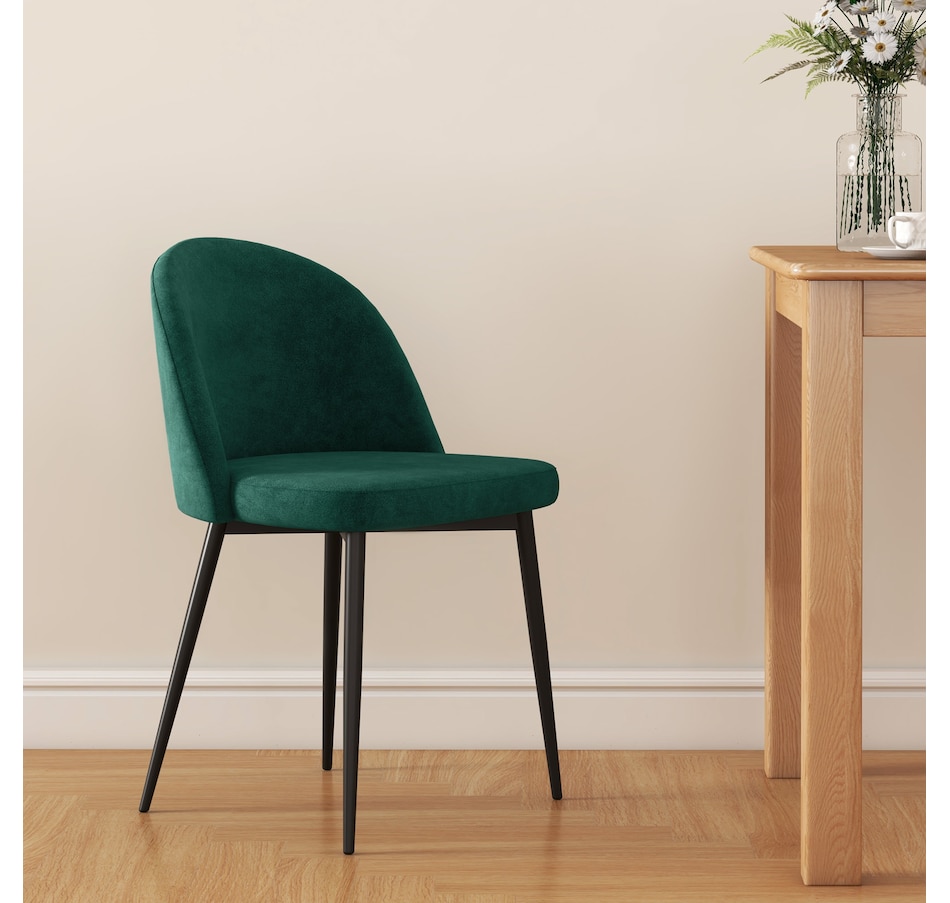 Image 939496_ALTMORE33.jpg, Product 939-496 / Price $149.99 - $159.99, HOMCOM Dining Chairs Set of 2, Mid-Back Velvet-touch Upholstery Side Chair from HOMCOM on TSC.ca's Home & Garden department