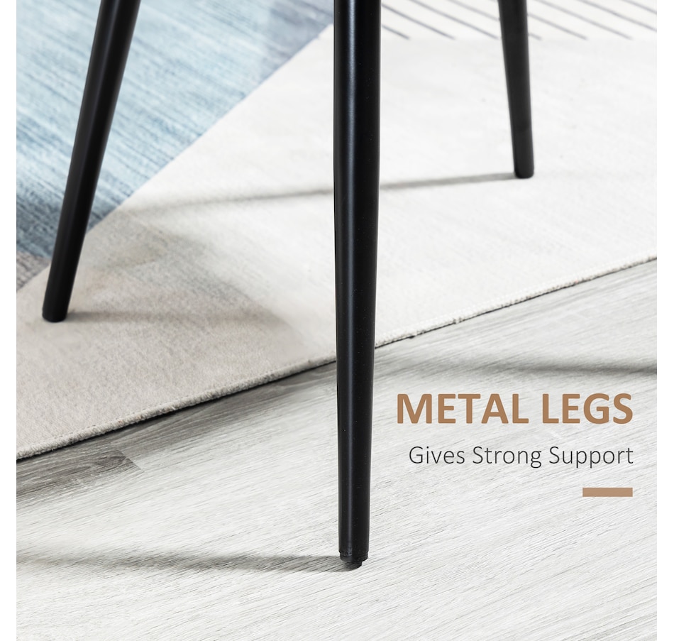Image 939496_ALTMORE38.jpg, Product 939-496 / Price $149.99 - $159.99, HOMCOM Dining Chairs Set of 2, Mid-Back Velvet-touch Upholstery Side Chair from HOMCOM on TSC.ca's Home & Garden department