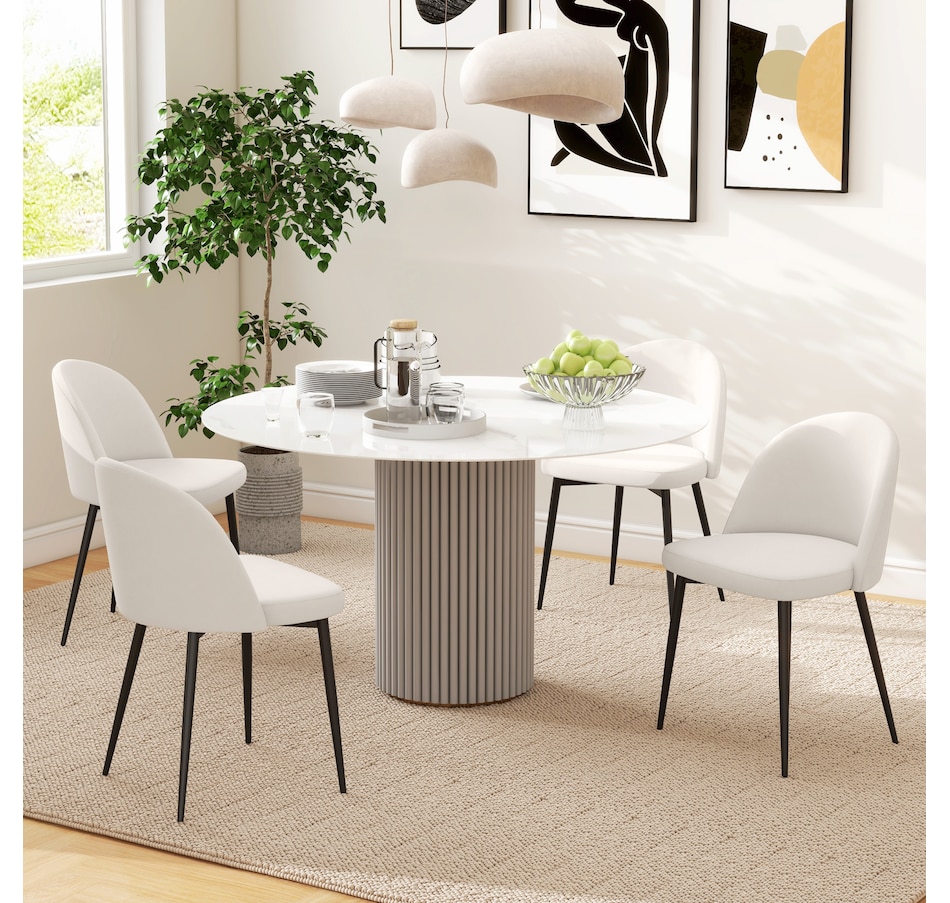 Image 939496_ALTMORE39.jpg, Product 939-496 / Price $149.99 - $159.99, HOMCOM Dining Chairs Set of 2, Mid-Back Velvet-touch Upholstery Side Chair from HOMCOM on TSC.ca's Home & Garden department
