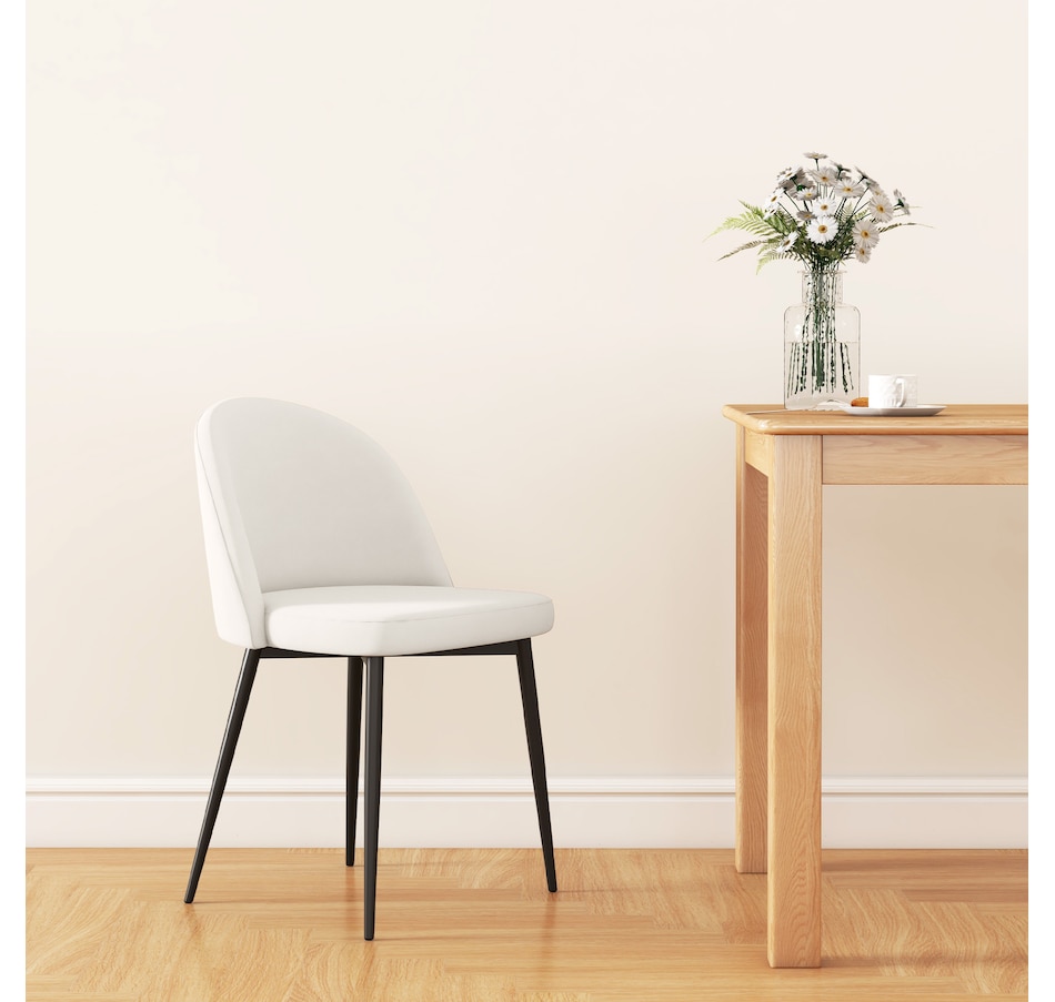 Image 939496_ALTMORE41.jpg, Product 939-496 / Price $149.99 - $159.99, HOMCOM Dining Chairs Set of 2, Mid-Back Velvet-touch Upholstery Side Chair from HOMCOM on TSC.ca's Home & Garden department