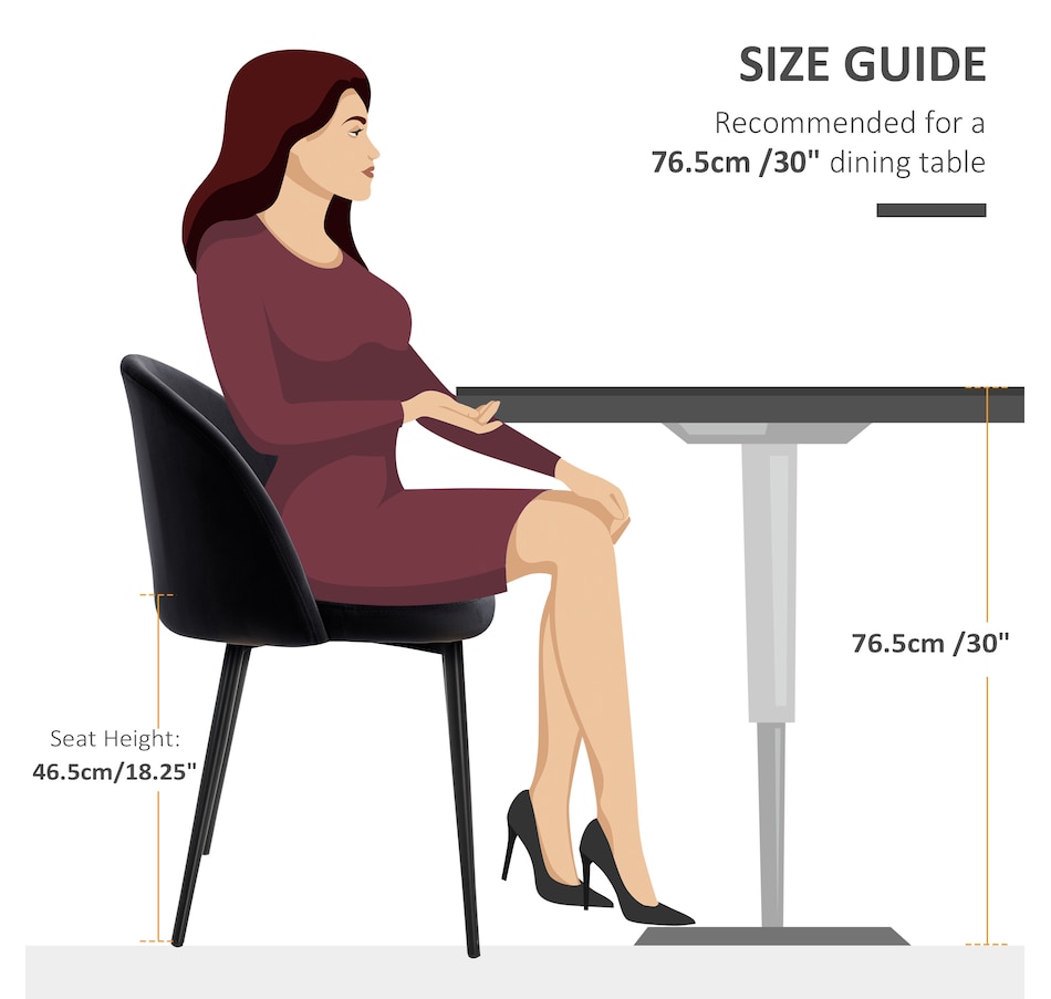 Image 939496_ALTMORE47.jpg, Product 939-496 / Price $149.99 - $159.99, HOMCOM Dining Chairs Set of 2, Mid-Back Velvet-touch Upholstery Side Chair from HOMCOM on TSC.ca's Home & Garden department
