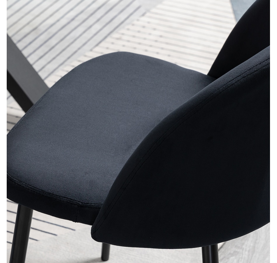 Image 939496_ALTMORE48.jpg, Product 939-496 / Price $149.99 - $159.99, HOMCOM Dining Chairs Set of 2, Mid-Back Velvet-touch Upholstery Side Chair from HOMCOM on TSC.ca's Home & Garden department