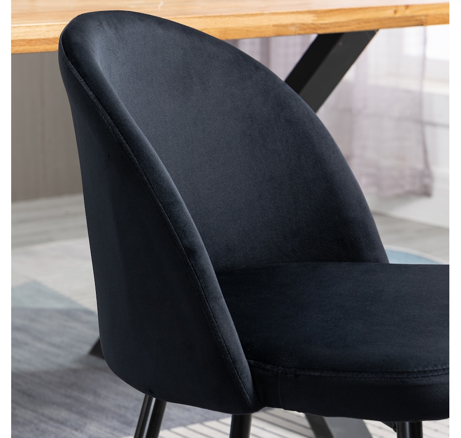 Image 939496_ALTMORE49.jpg, Product 939-496 / Price $149.99 - $159.99, HOMCOM Dining Chairs Set of 2, Mid-Back Velvet-touch Upholstery Side Chair from HOMCOM on TSC.ca's Home & Garden department