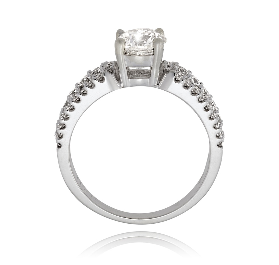Image 942031_ALTMORE2.jpg, Product 942-031 / Price $6,888.00, 19K White Gold 1.01ct Round Brilliant Diamond Engagement Ring with 0.60ctw Diamond-Set Band - 1.61ctw from Estate Jewel Finds on TSC.ca's Jewellery department