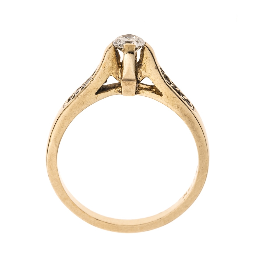 Image 942033_ALTMORE2.jpg, Product 942-033 / Price $1,150.00, 14K Yellow Gold Prong-Set Diamond Engagement Ring from Estate Jewel Finds on TSC.ca's Jewellery department