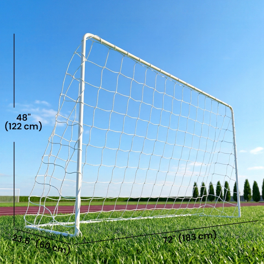 Image 942127_ALTMORE2.jpg, Product 942-127 / Price $56.99, Soozier Soccer Goal, 6 x 4ft Portable Practice Soccer Net with Steel Frame from Soozier on TSC.ca's Health & Fitness department