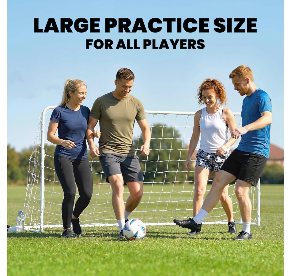 Image 942127_ALTMORE3.jpg, Product 942-127 / Price $54.99, Soozier Soccer Goal, 6 x 4ft Portable Practice Soccer Net with Steel Frame from Soozier on TSC.ca's Health & Fitness department