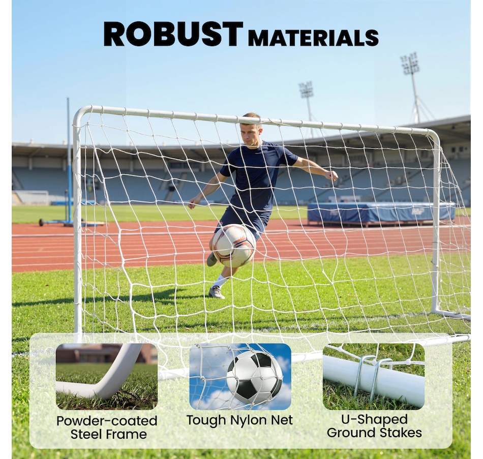 Image 942127_ALTMORE4.jpg, Product 942-127 / Price $54.99, Soozier Soccer Goal, 6 x 4ft Portable Practice Soccer Net with Steel Frame from Soozier on TSC.ca's Health & Fitness department