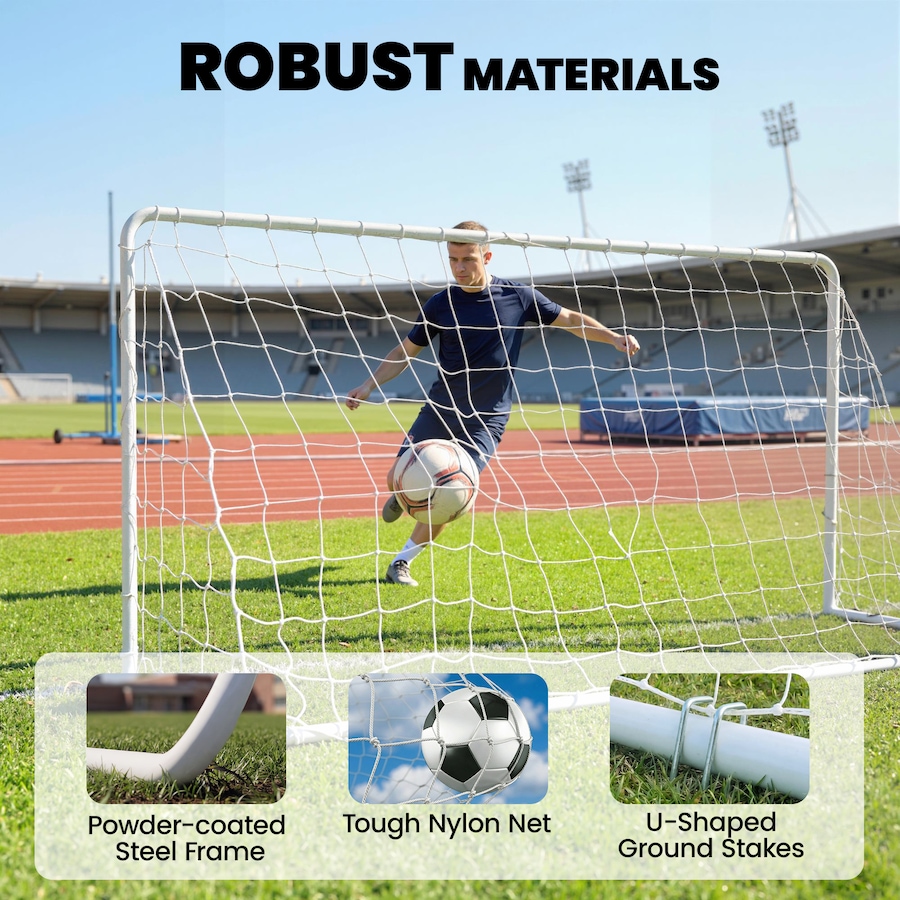 Image 942127_ALTMORE4.jpg, Product 942-127 / Price $56.99, Soozier Soccer Goal, 6 x 4ft Portable Practice Soccer Net with Steel Frame from Soozier on TSC.ca's Health & Fitness department