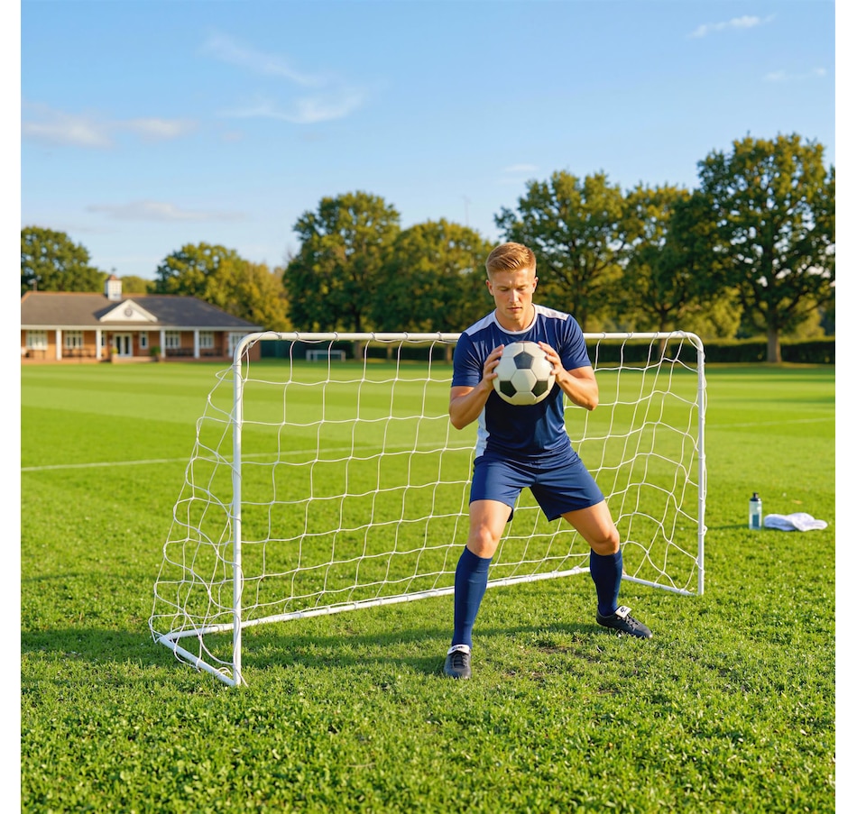 Image 942127_ALTMORE6.jpg, Product 942-127 / Price $54.99, Soozier Soccer Goal, 6 x 4ft Portable Practice Soccer Net with Steel Frame from Soozier on TSC.ca's Health & Fitness department