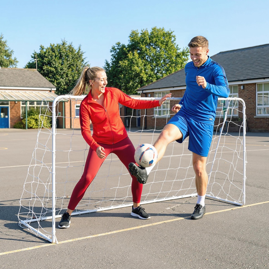 Image 942127_ALTMORE7.jpg, Product 942-127 / Price $56.99, Soozier Soccer Goal, 6 x 4ft Portable Practice Soccer Net with Steel Frame from Soozier on TSC.ca's Health & Fitness department