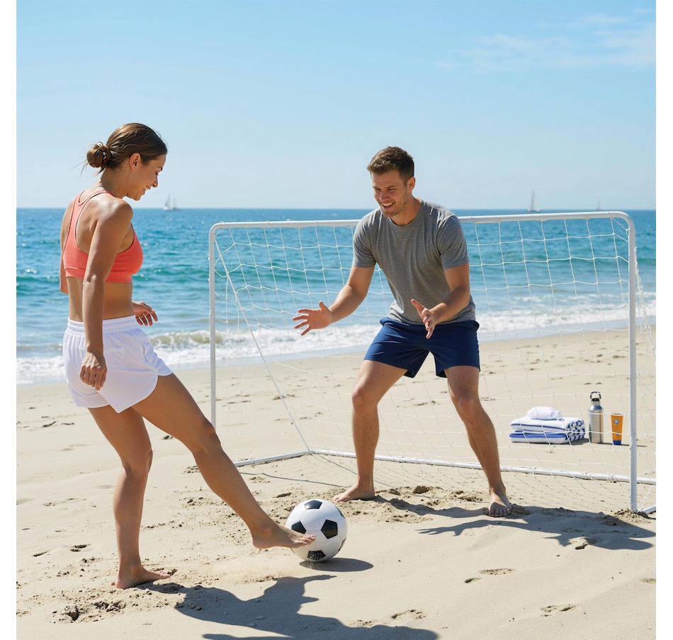 Image 942127_ALTMORE8.jpg, Product 942-127 / Price $54.99, Soozier Soccer Goal, 6 x 4ft Portable Practice Soccer Net with Steel Frame from Soozier on TSC.ca's Health & Fitness department
