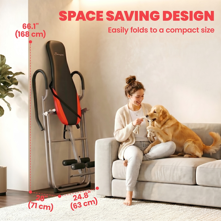 Image 942128_ALTMORE11.jpg, Product 942-128 / Price $155.99, Soozier Inversion Table, Folding Inversion Table w/Adjustable Ankle Lock from Soozier on TSC.ca's Health & Fitness department