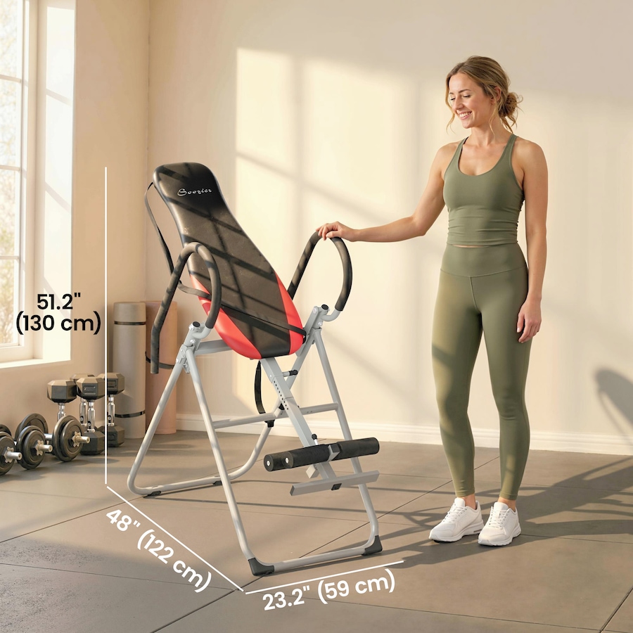 Image 942128_ALTMORE2.jpg, Product 942-128 / Price $157.99, Soozier Inversion Table, Folding Inversion Table w/Adjustable Ankle Lock from Soozier on TSC.ca's Health & Fitness department