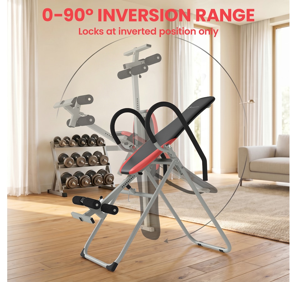 Image 942128_ALTMORE3.jpg, Product 942-128 / Price $155.99, Soozier Inversion Table, Folding Inversion Table w/Adjustable Ankle Lock from Soozier on TSC.ca's Health & Fitness department