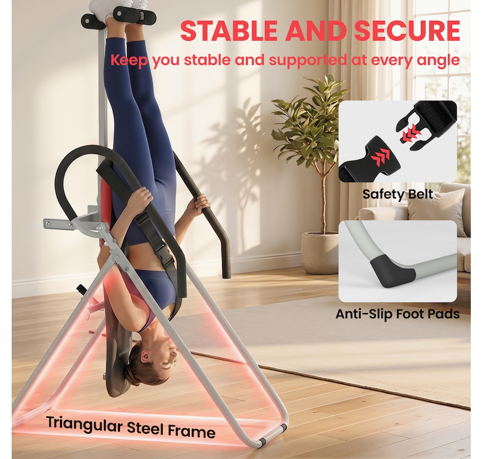 Image 942128_ALTMORE4.jpg, Product 942-128 / Price $155.99, Soozier Inversion Table, Folding Inversion Table w/Adjustable Ankle Lock from Soozier on TSC.ca's Health & Fitness department