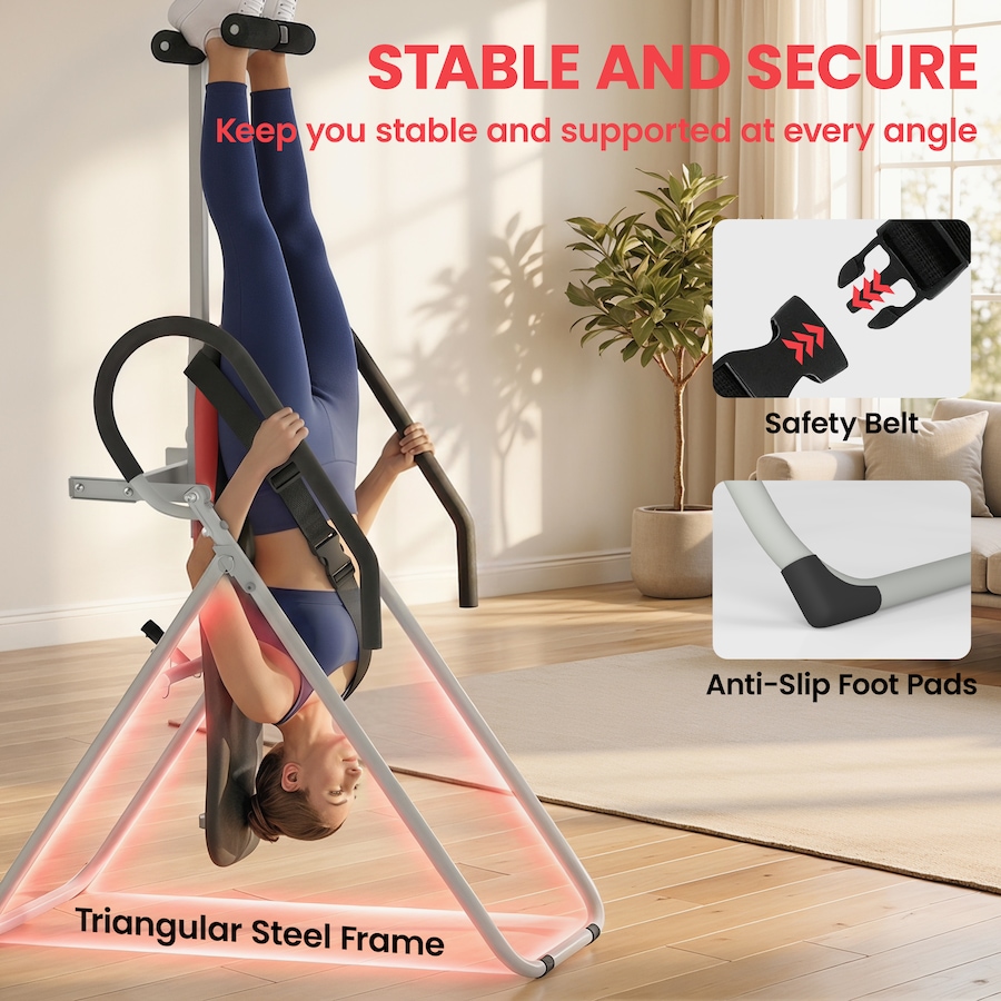 Image 942128_ALTMORE4.jpg, Product 942-128 / Price $157.99, Soozier Inversion Table, Folding Inversion Table w/Adjustable Ankle Lock from Soozier on TSC.ca's Health & Fitness department
